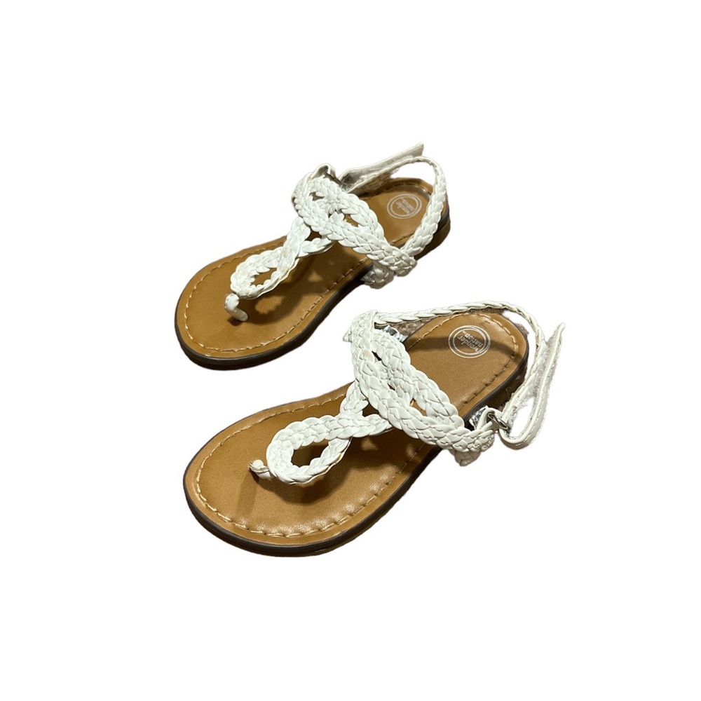 Kids White and Tan/Brown Wonder Nation Sandals